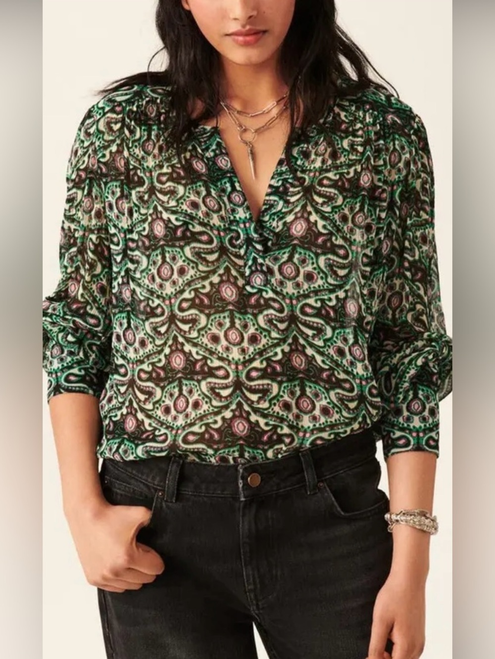 Ba&sh Fel Shirt. Size Small